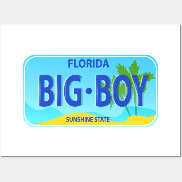 Florida License Plate Wall Art by kani